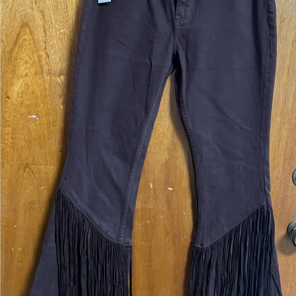 Idyllwind Women's Coffee Bean Rebel Fringe Jeans bohemian country - Picture 2 of 5